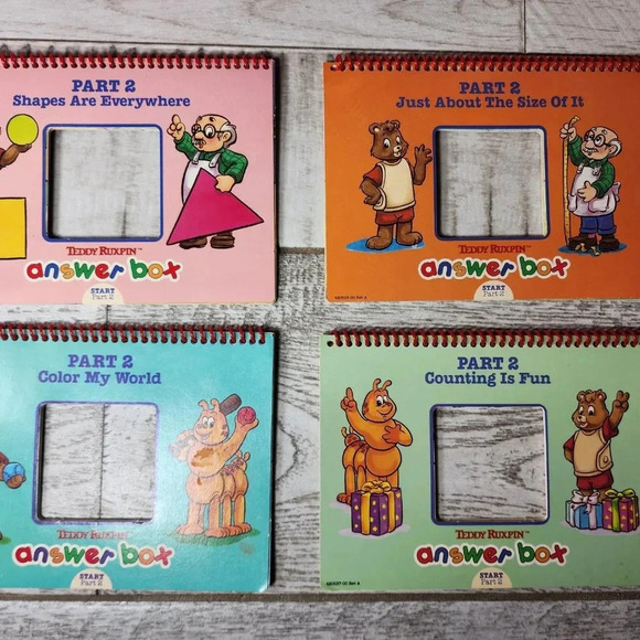 Vtge 1985 Teddy Ruxpin in orgnl box w/ books, tapes, answer box - Picture 6 of 16